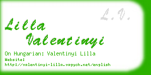 lilla valentinyi business card